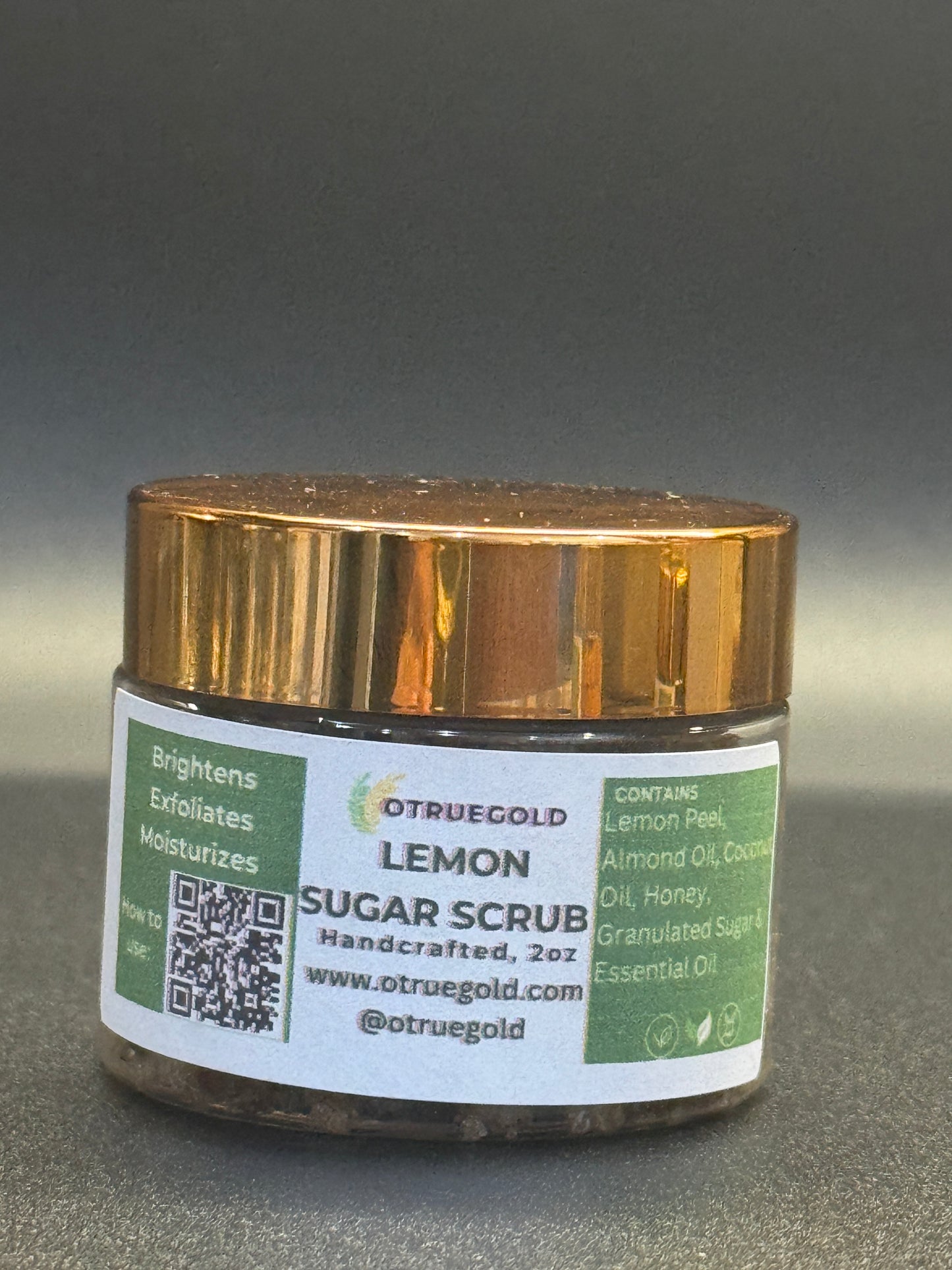 Lemon Honey Essential Oil Sugar Scrub