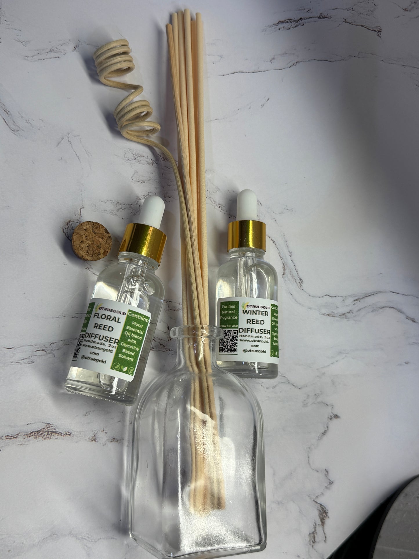 All Natural Reed Oil Diffuser + Reed Sticks